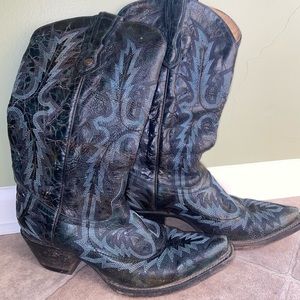 Dark Blue Corral Boots Size 8M